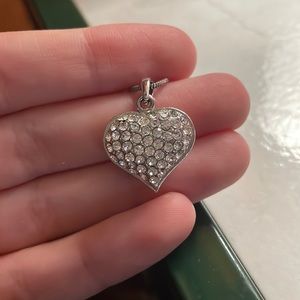 Beautiful Real diamond sterling silver necklace